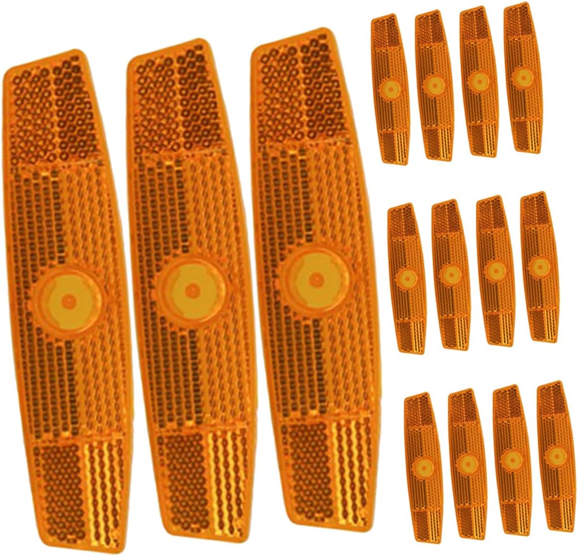 UPKOCH 15pcs Mountain Bike Reflectors Kit for Enhanced Visibility Reflective Tail Gear for Cycling Easy Installation Weather Suitable Accessories
