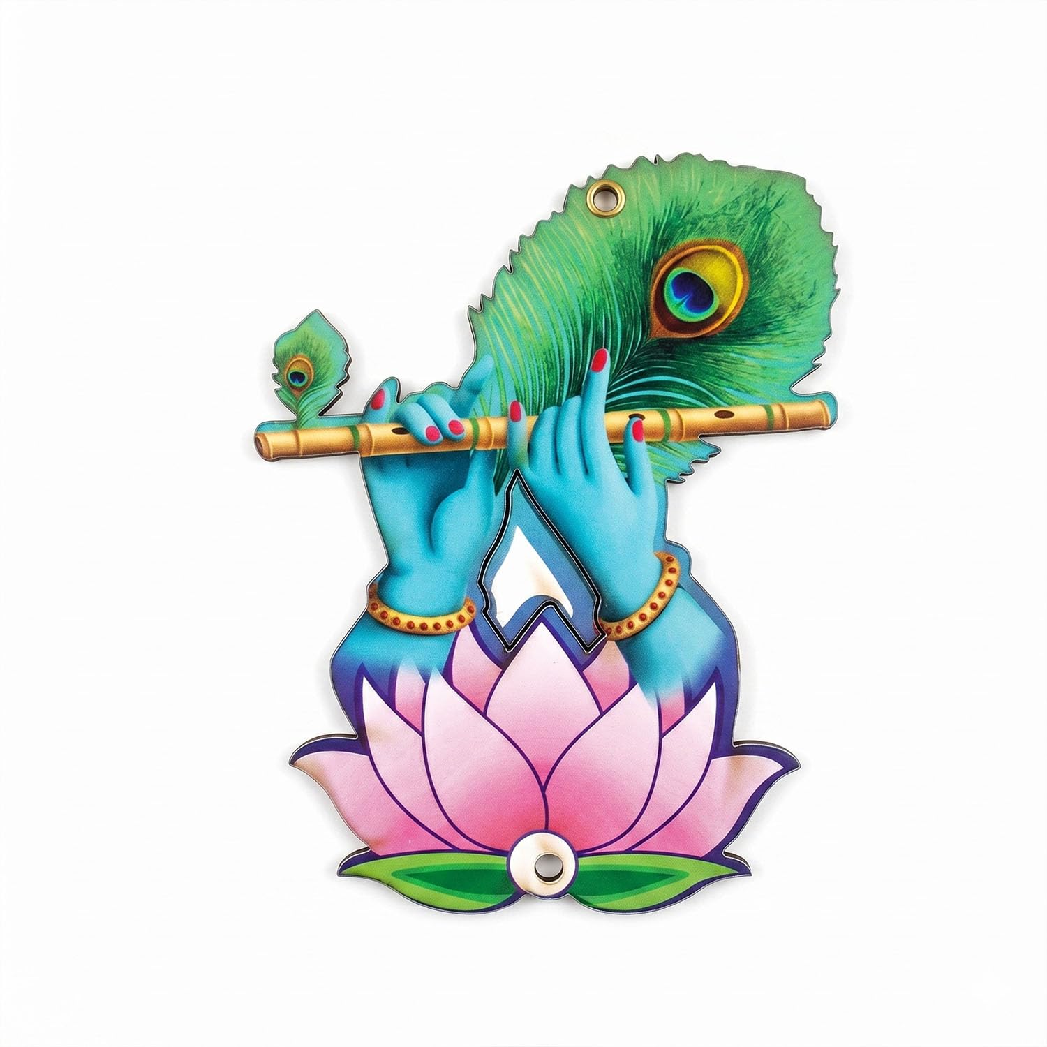 MDF Krishna Flute Decorative Laser Cut Wooden Cutout for DIY Craft, Toran Making, Hanging Decoration, Painting, Resin Art & Handmade Home Decor Projects-image-36