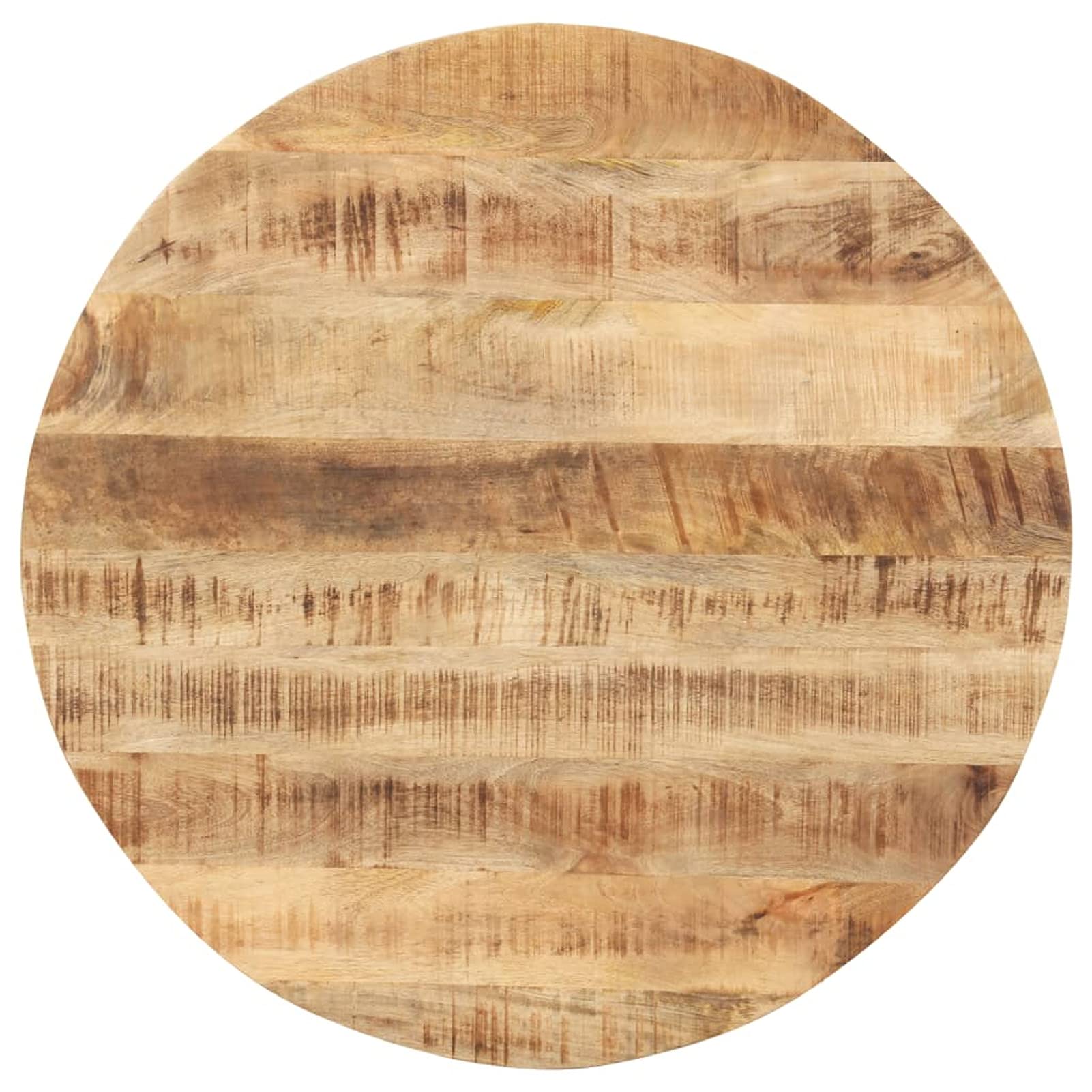 JUDYY Piano Tavolo in Legno Massello di Mango Rotondo 15-16 mm 40 cm,Piano Tavolo Moderno,Piano per Tavolo,Ideale per Scrivania/Pranzo/Caffè/Cucina-285999