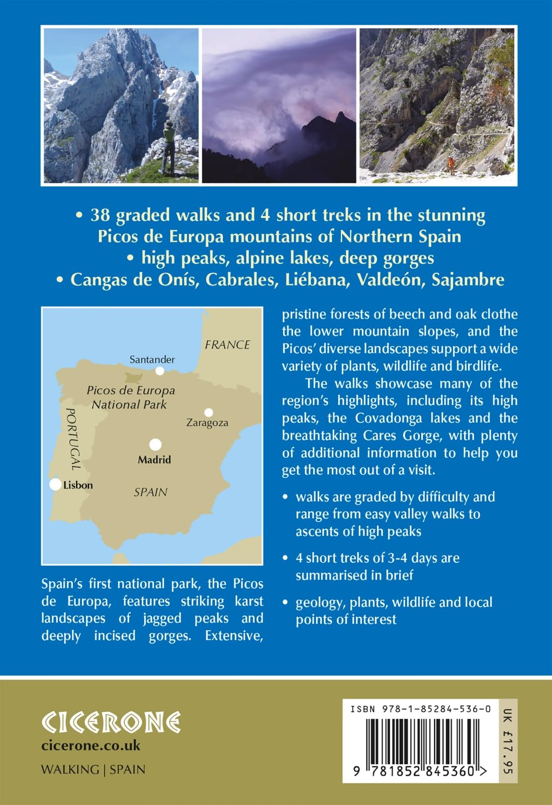 Walking in the Picos de Europa: 42 walks and treks in Spain's first National Park (Cicerone Hiking Guides)