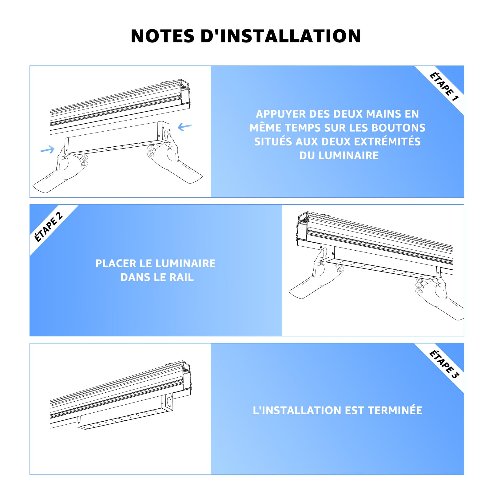 SCON Tête d'Éclairage LED Noir Projecteur Barre 24V 15W pour Système d'Éclairage sur Rail Magnétique,Spot linéaire Dimmable ou Non-Dim et CCT au choix (CRI 93/3000K/4000K/5000K/30°)