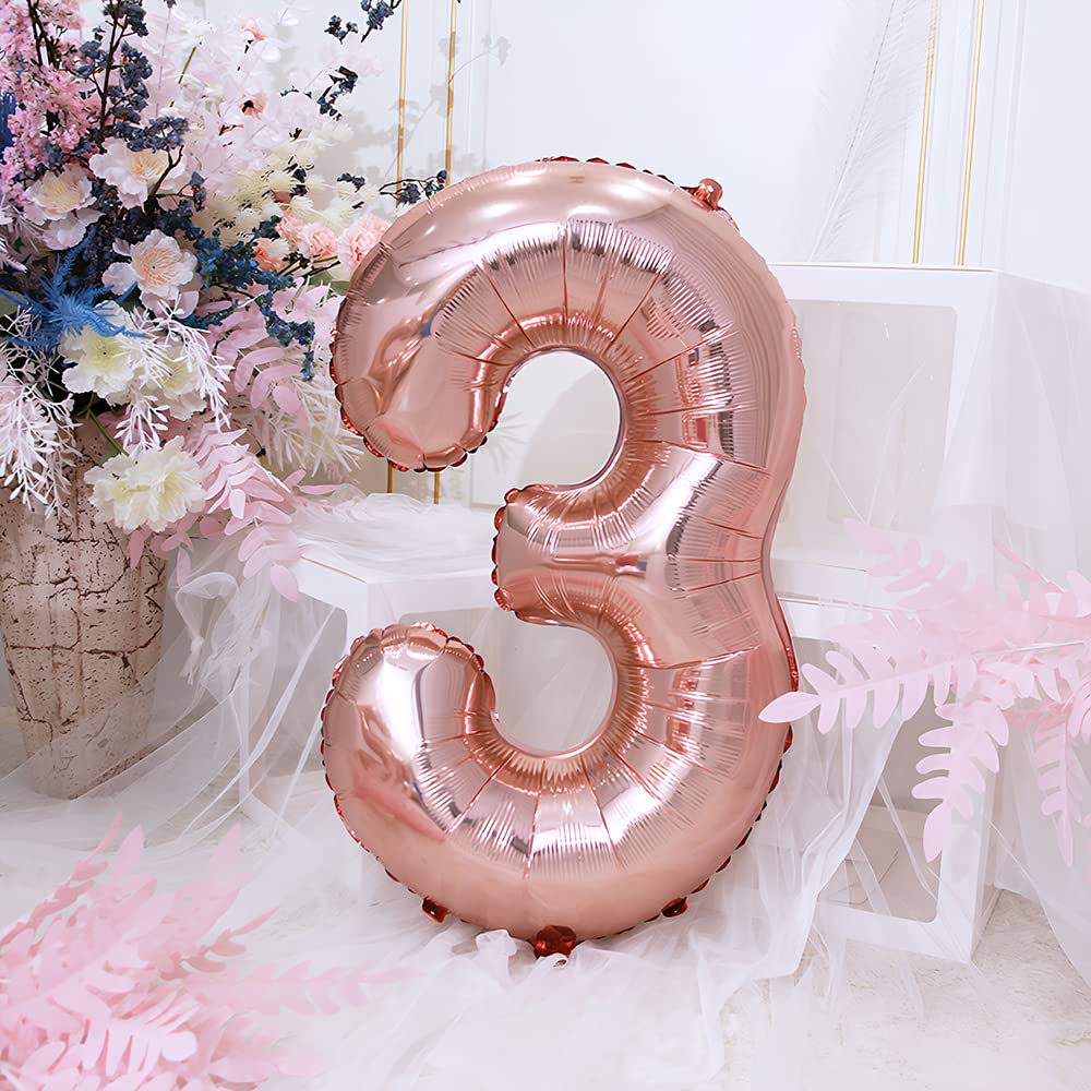 Foil Globo Número 5 Azul 40" (101cm), Inflable Helio o aire, Gigante Numeros 0-9, 10-19, 20-29, 30-100, Grande Globos Decoración para La Boda Aniversario y Cumpleaños Fiestas — view 342