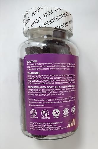Miniatura 4 de Gomitas de melatonina de 20 mg para adultos, gomitas de melatonina de máxima fuerza con L-teanina, omega-3, D3 y zinc, sin hábito, veganas, sin OMG,