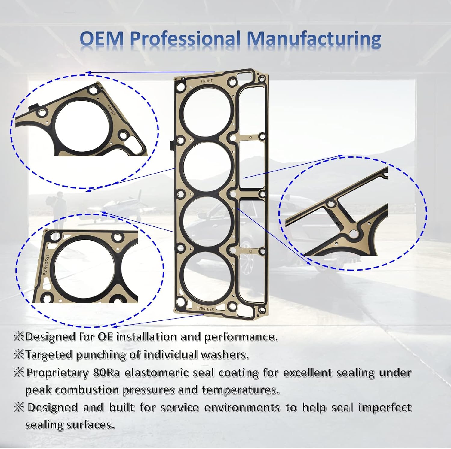 MANATEE MLS Full Cylinder Head Gaskets Set with ES72220 Head Bolts for Chevy Silverado 1500 Tahoe Suburban Avalanche Trailblazer GMC Sierra Yukon Envoy Buick Rainier Saab 9-7X, 5.3L Engine 2005-2014