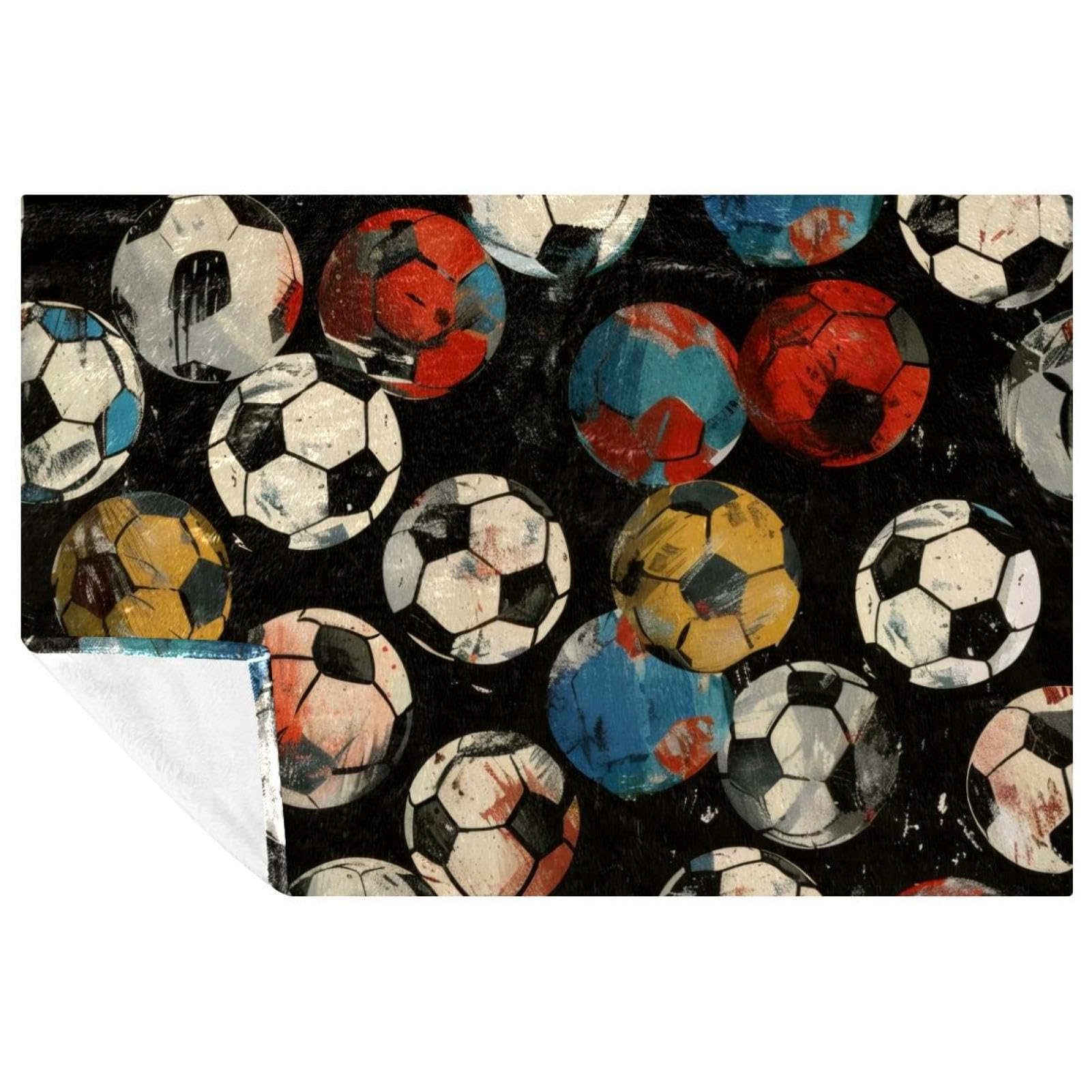 Couverture football grunge chaude pour remédier aux soirées fraîches
