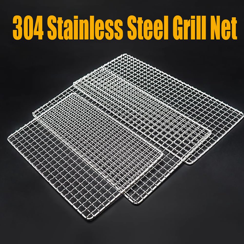 Amazon | 45x30cm 大きいサイズ 焼き網 バーベキュー網 304ステンレス