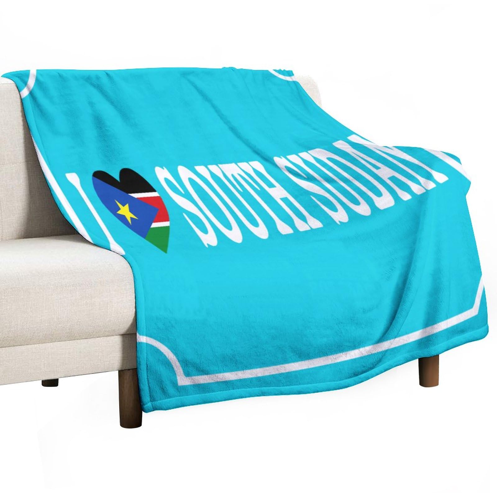 Couverture plaid South Soudan en flanelle pour vos soirées canapé