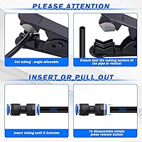 Vista 8 de Kit de Tubo de Línea de Aire, Accesorios de Conexión Rápida de Línea de Aire de 1/4" 3/8" con Tubo de Manguera de Aire de Nylon DOT de 6,35 mm x 10