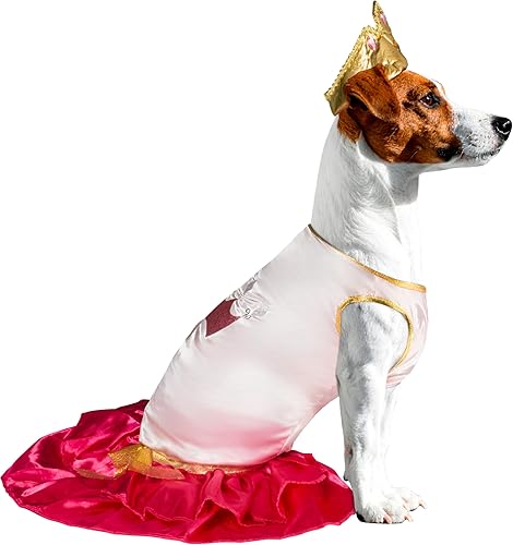 Miniatura 3 de Rubie's disfraz de princesa color rosa para mascotas., XL, Rosado