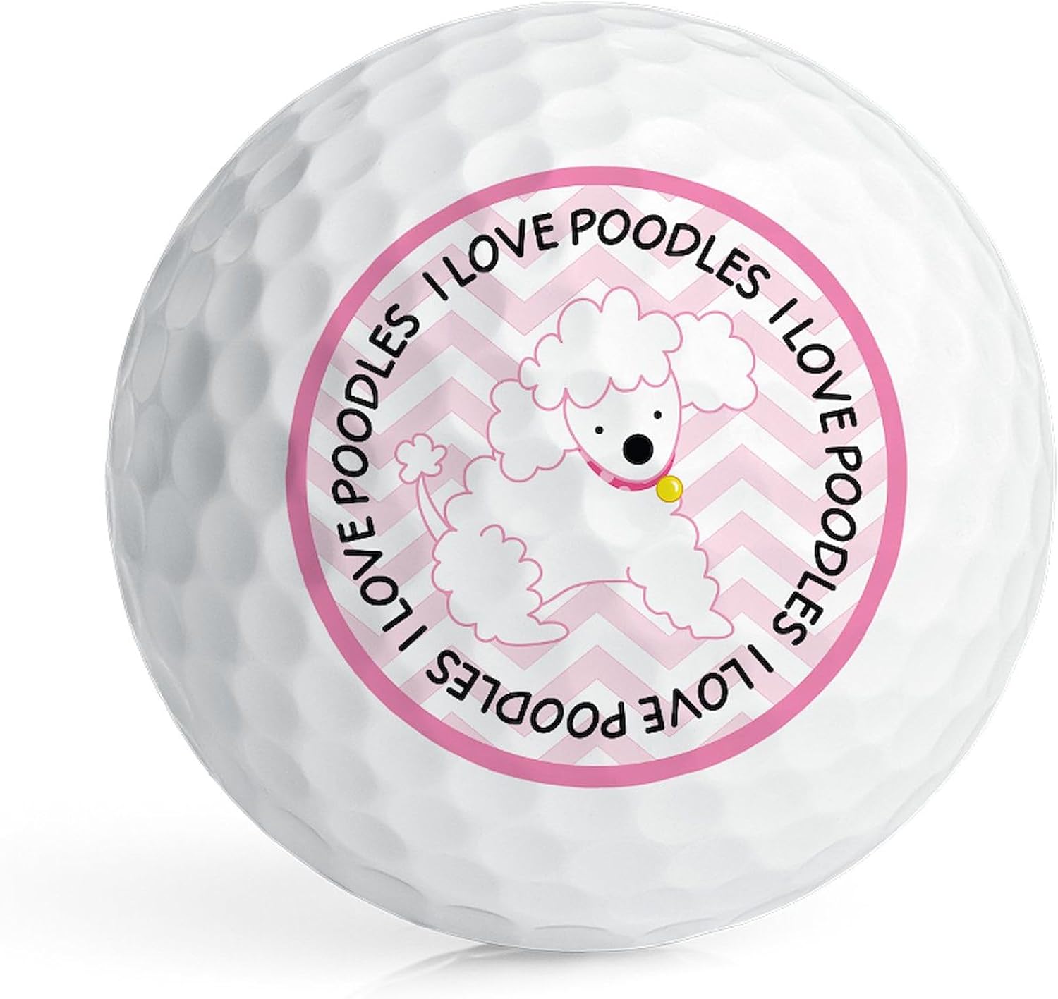 CafePress I Love Poodles Cute Novelty Golf Balls (Pk of 12)