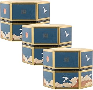 Cabilock 3pcs Storage Tin Can Tinplate Tea Jar Tea Leaves Packing Jar Tea Storage Containers Tea Tin Can Coffee Tins Airtight Kitchen Storage Jar Sugar Storage Jar Iron Candy Jar Nut Office