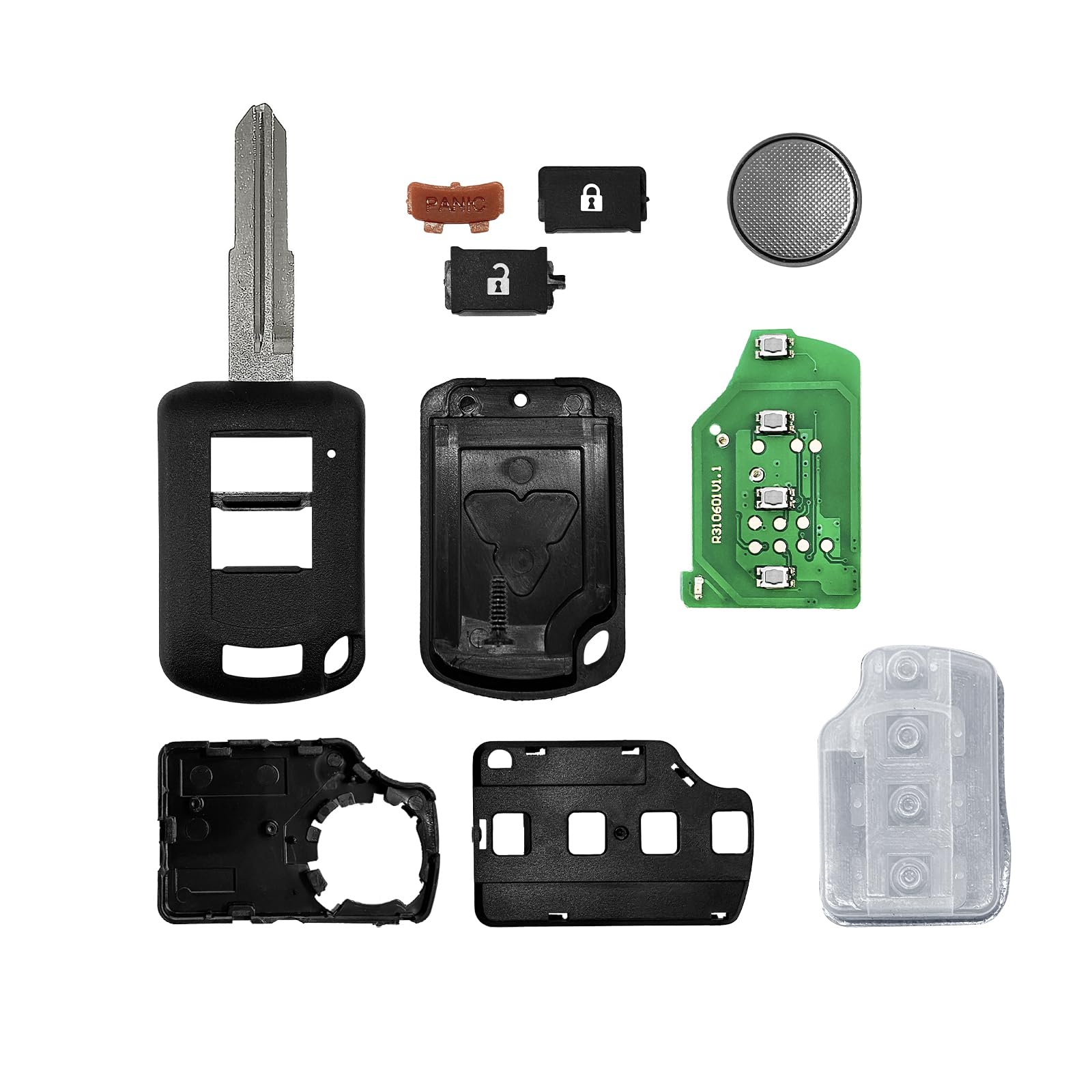 315MHz Car Key Fob Replacement Key Fob Remote For Mitsubishi Lancer ...