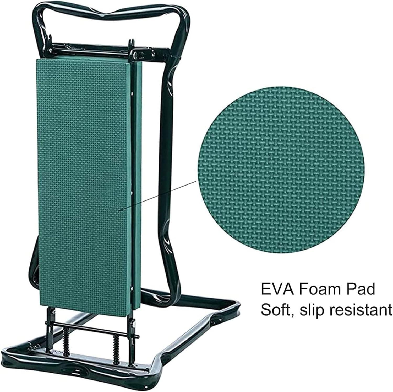 Garden Kneeler and Seat Portable Garden Kneeler Seat with Tool Bag | Strong Steel Pipe Garden Stools Foldable Garden Kneeler and Chair -Comfy EVA Foam Pad | Loadable 150kg