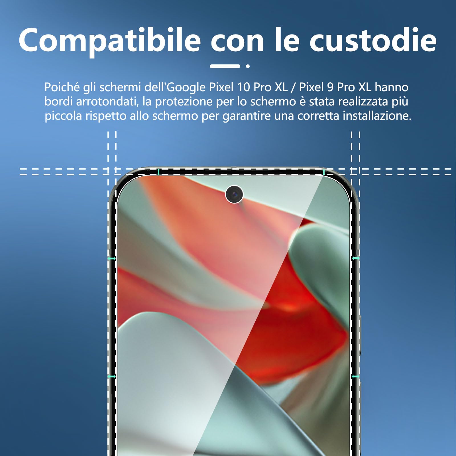 NEW'C 3 Pezzi Vetro Temperato Per Google Pixel 9a – Anti-Graffio 9H, 0.33mm, Ultra Trasparente E Anti-Impronte