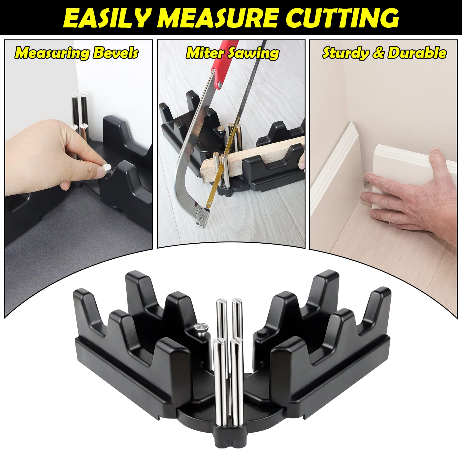 Miter Measuring Tool - Angle Finder & Cutting Guide -2 Miter Measuring Tool - Angle Finder & Cutting Guide -2