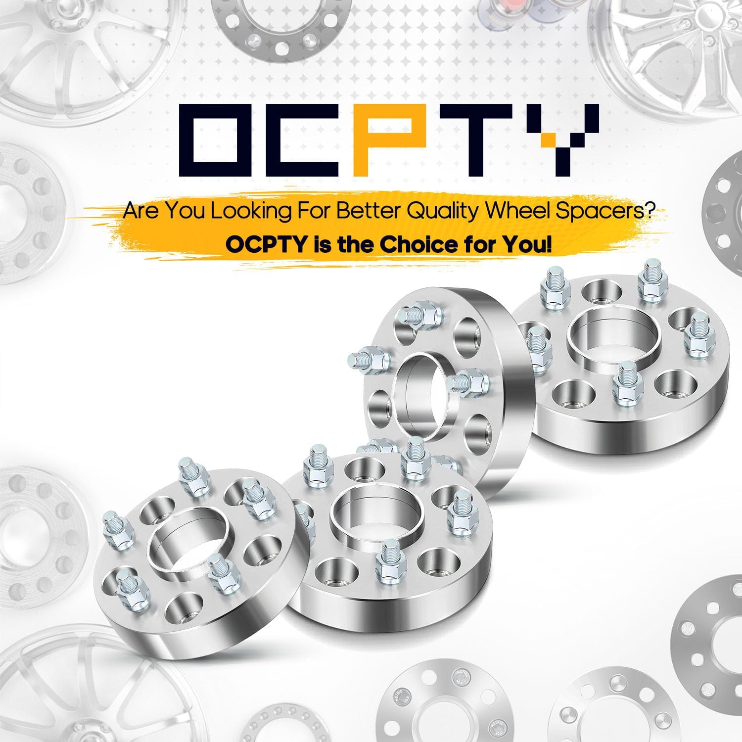 OCPTY 4PCS 5x4.75 to 5x4.75 Wheel Spacers 1.25" Wheel Adapters 12x1.5 Studs 66.9mm Center fit for 2010-2016 for Buick for LaCrosse / 2011-2017 for Buick for Regal / 2008-2019 for Cadillac for CTS