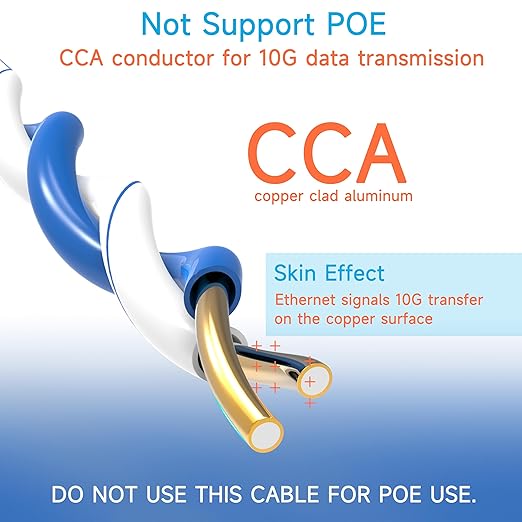 Cable Ethernet Cat6 1000ft 23AWG CCA 550MHz 10G con Caja Azul miniatura 4