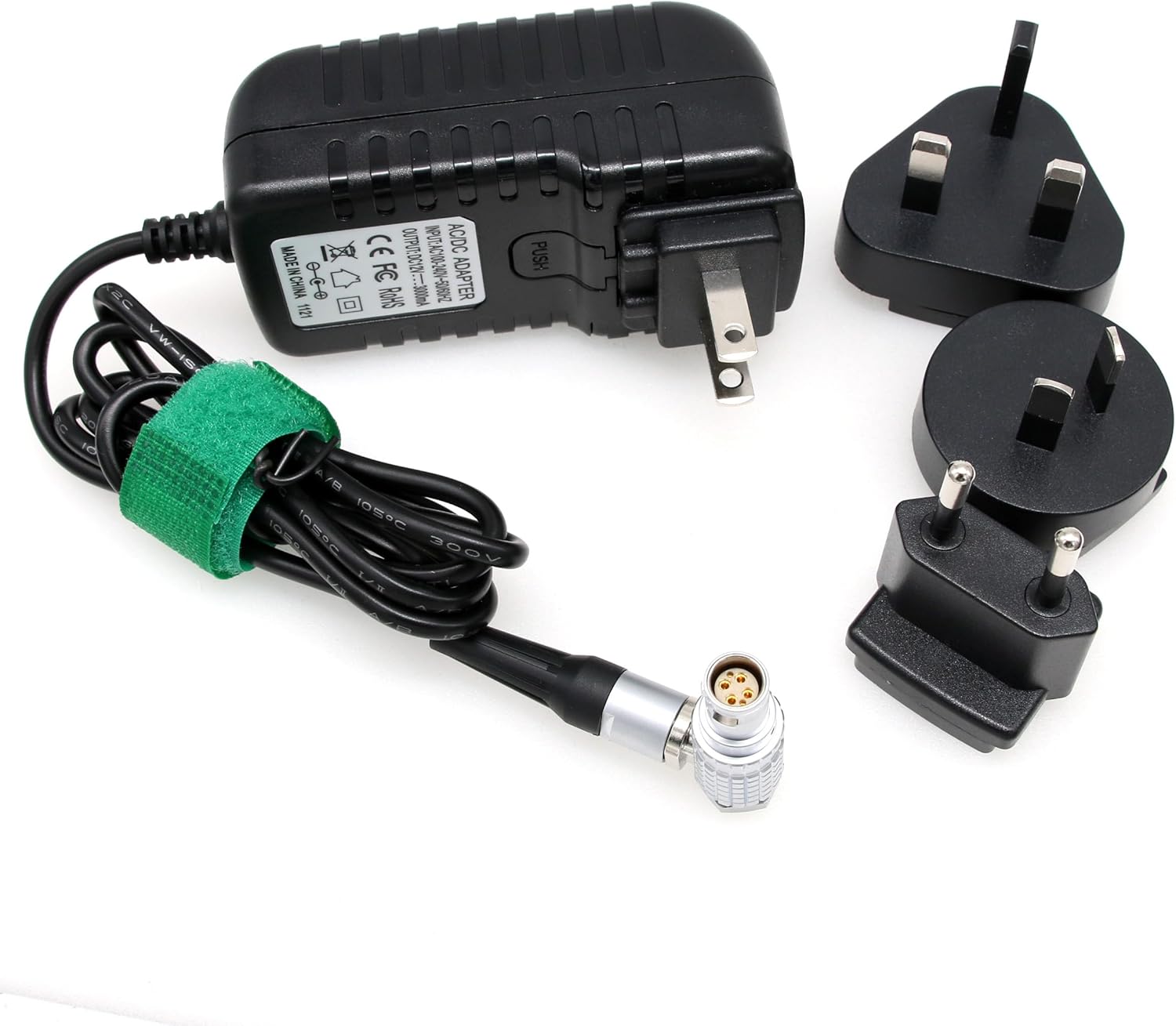 Power Supply Adapter for DJI Transmission Video Transmitter, High-Bright Monitor, Master Wheels, Right Angle 4+2 6 Pin Female 12V AC DC, Multi Power Plug