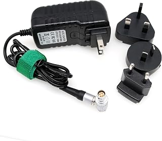 Power Supply Adapter for DJI Transmission Video Transmitter, High-Bright Monitor, Master Wheels, Right Angle 4+2 6 Pin Female 12V AC DC, Multi Power Plug