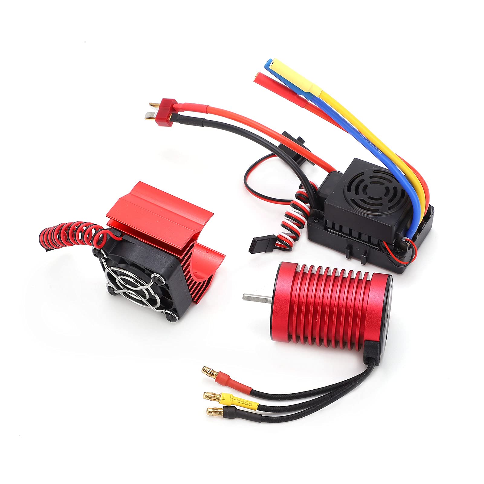 F540 4370KV Brushless Motor Set Waterproof High Torque with ESC for 1/10