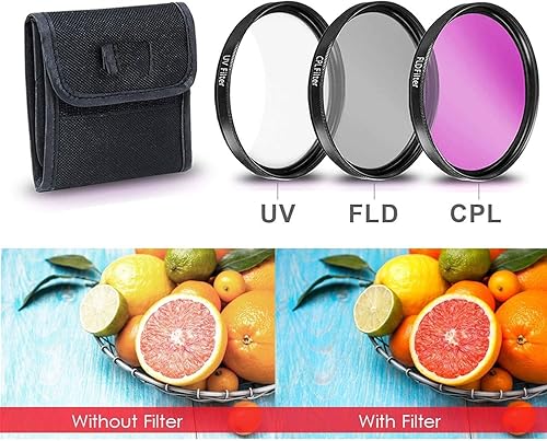 Miniatura 4 de Optimal - Kit de accesorios de 21 piezas para cámaras réflex Canon EOS 70D 77D 80D 90D Rebel T8i T7 T7i T6i T6s T6 SL2 SL3 (2.283 in)