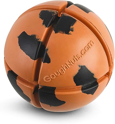 Goughnuts Pelota prácticamente indestructible, juguetes masticables para perros garantizados para masticadores agresivos como Pit Bulls, pastores