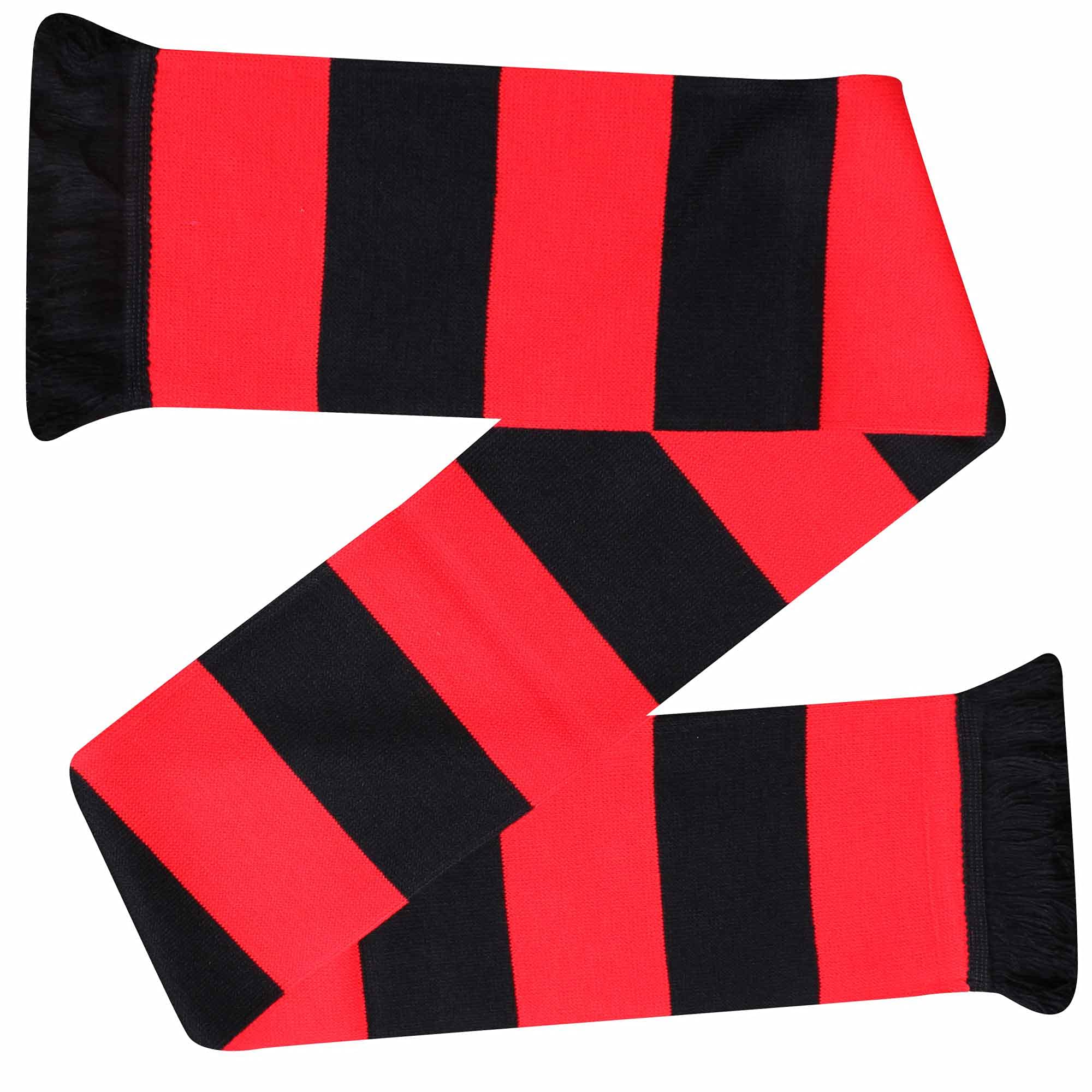 Gifts 4 All Men's Multi Bournemouth Fans Red & Black Football Retro Traditional Match Day Bar Scarf (100% Acrylic)…