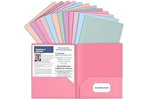 Colorful Pastel Plastic Portfolio Style Folder
