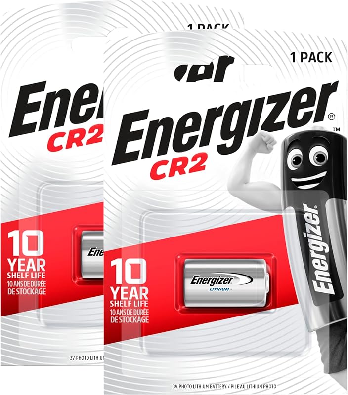 2 pilas Energizer CR2 de litio de 3 V para detectores de cámaras réflex digitales, modelos teledirigidos y termómetros, larga duración, mantienen la carga durante 10 años