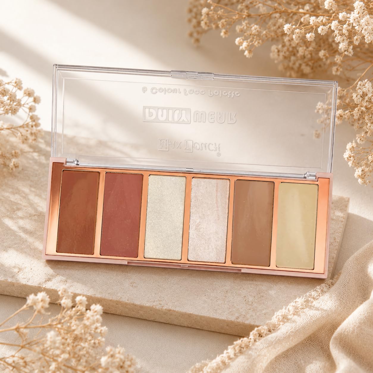 Maxtouch Dailywear 6 Color Face Palette | Multi Shade Face Makeup Palette | Blush, Contour & Highlighter Palette | Smooth Blendable Finish #2524-image-15