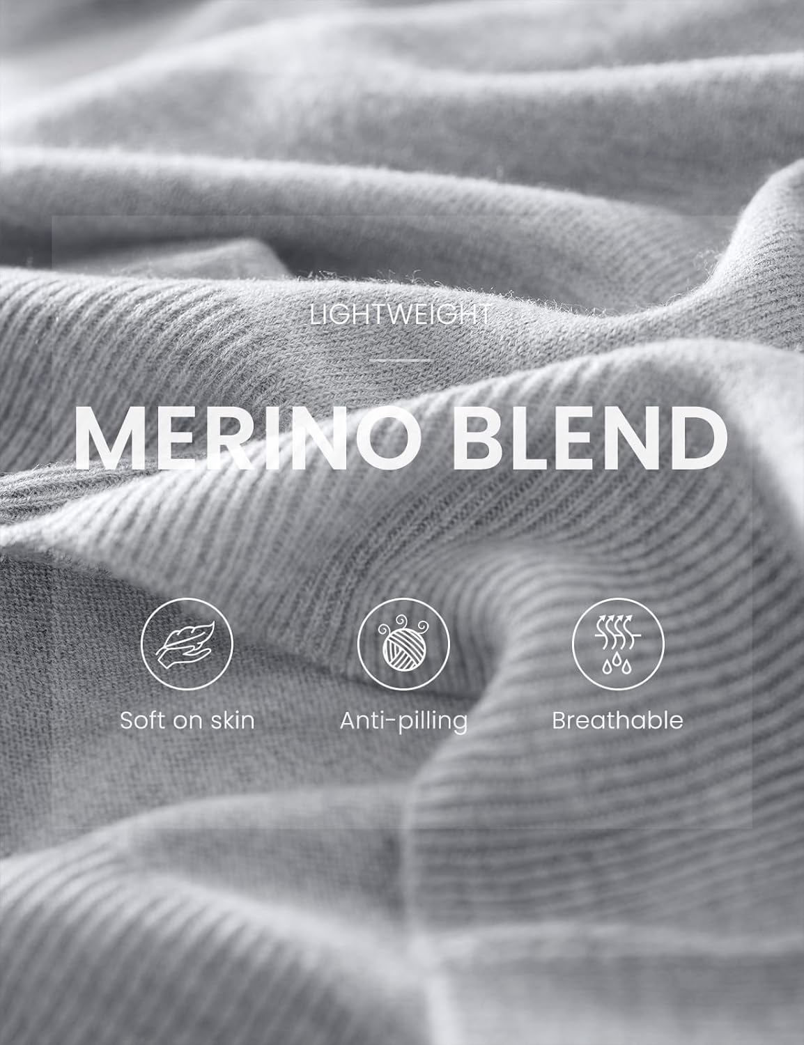 Women's Merino Wool Blend Sweater Fall Winter Crew Neck Short Sleeve First-Line Ready to Wear Seamless Knit Pullover - Image 4