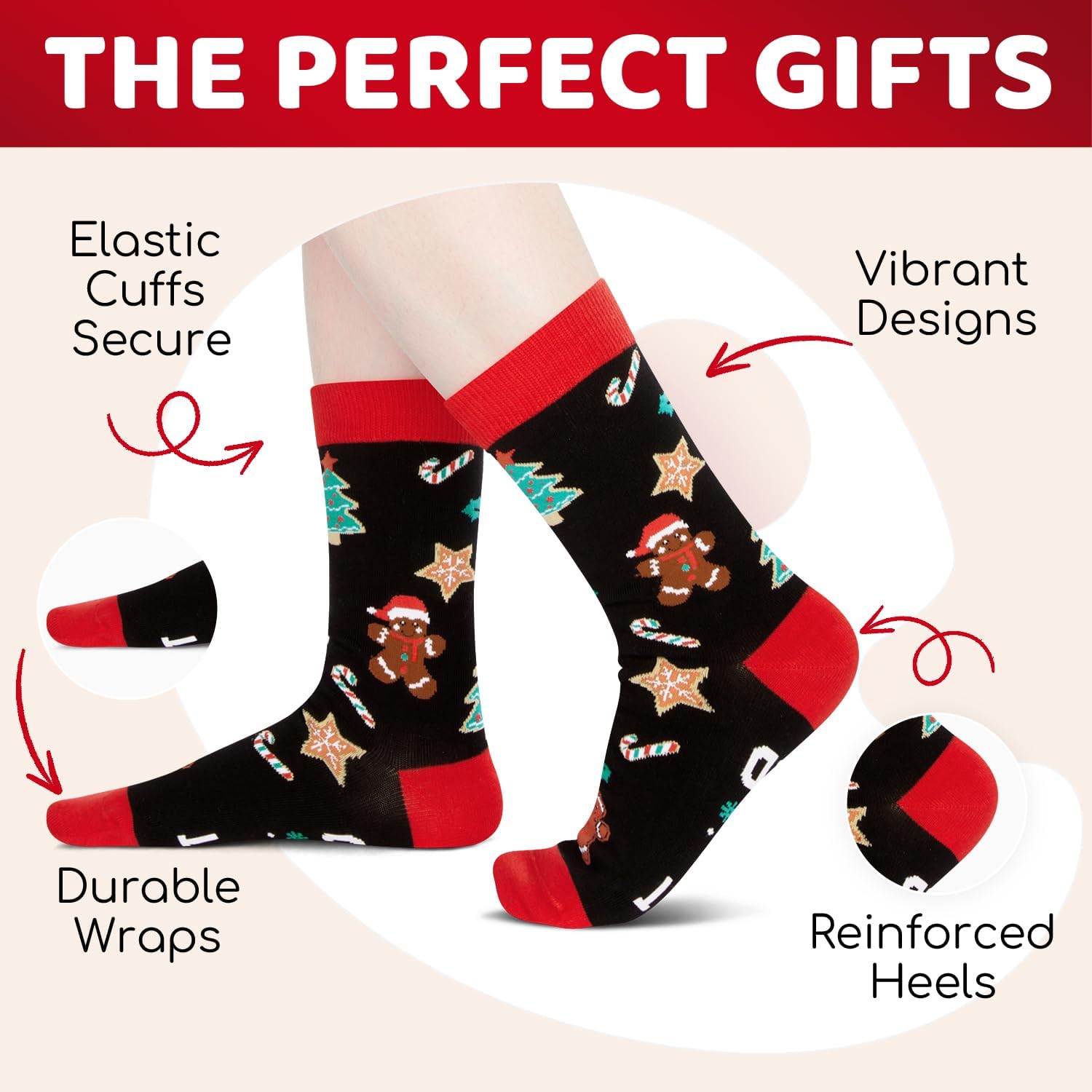 HAPPYPOP Novelty Christmas Socks - Best Xmas Gifts for Santa Lovers, Jesus Snowman Gifts - Image 4