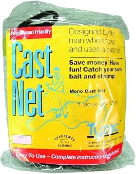 Betts Tyzac Series Cast Net for Bait Fish