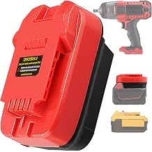 TPDL DM18BR Adapter Fits for Bauer 20v Cordless Tools for DeWalt 20V MAX XR Slider Lithium Battery Adapter Only