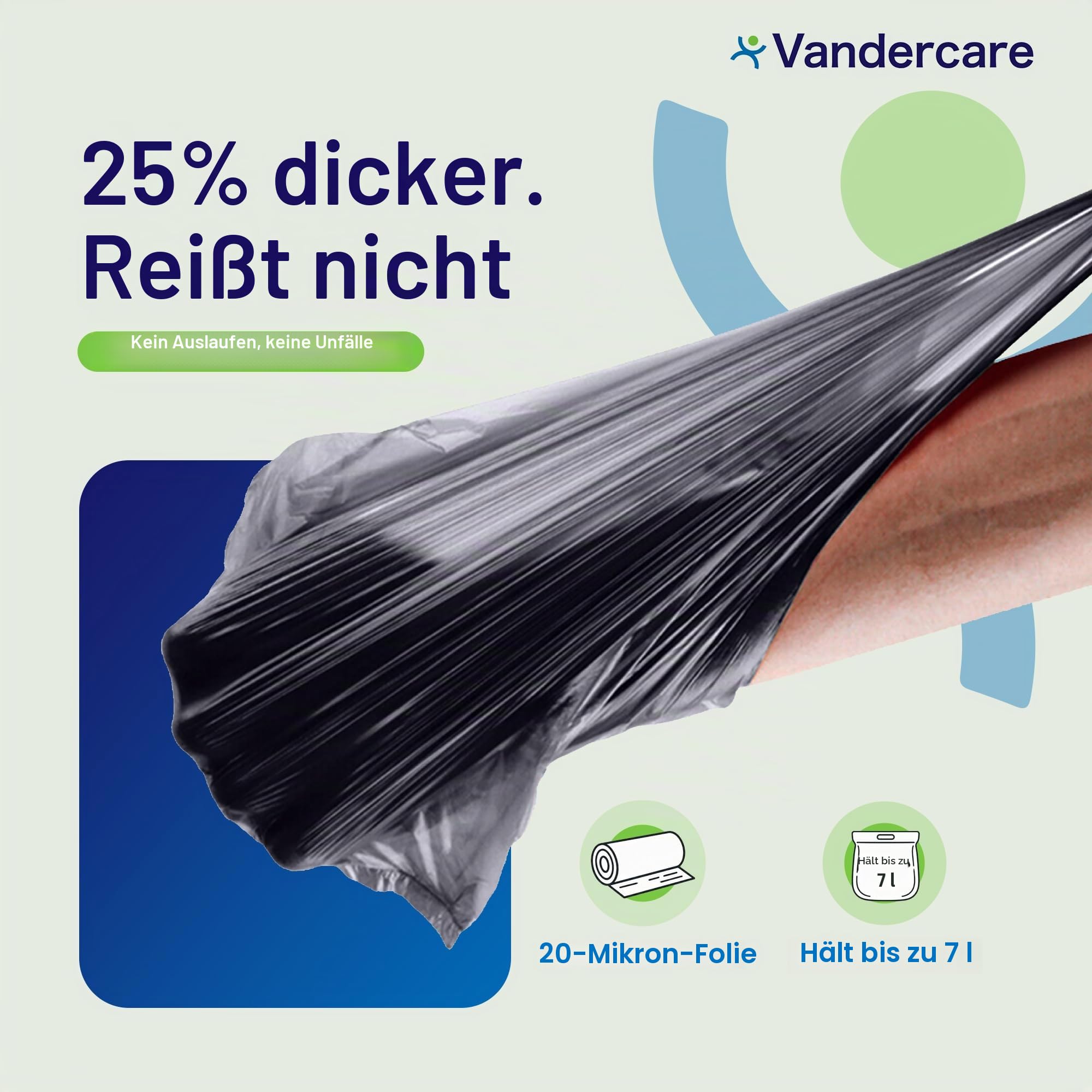 Windelbeutel für Erwachsene, 400 Stück, hygienische Einwegsäcke für große Inkontinenzeinlagen, 25 % dicker, leicht zu bindende Griffe, extra stark, dick, parfümfrei, geruchlos, diskret