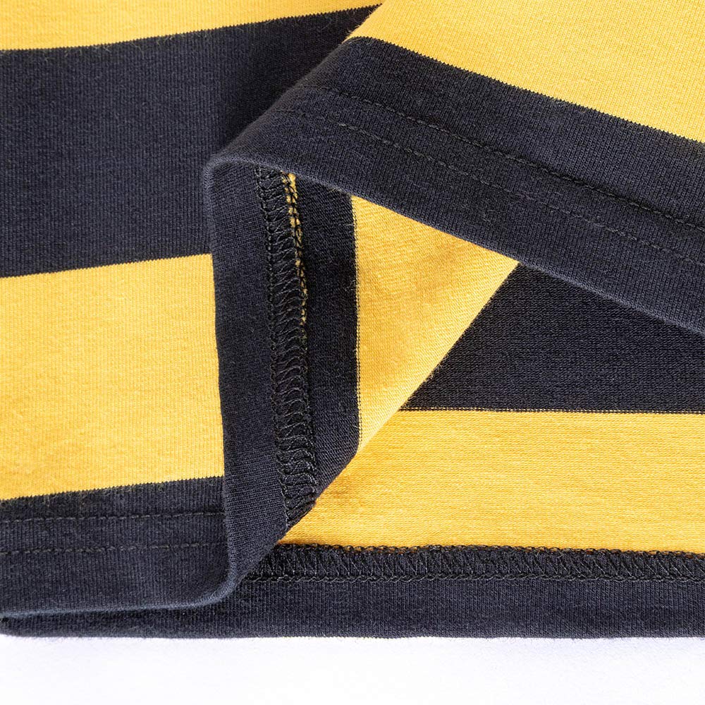 Spring&Gege T-Shirt à Manches Courtes pour garçon avec col Rond rayé en Coton pour Enfants