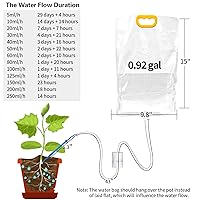 Vista 3 de 4Pcs Self Watering System for Plants While Away on Vacation, Plant IV Water Bag, Indoor Plant Watering System Device, 30 Days Automatic Plant