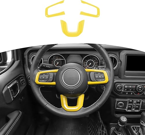 Miniatura 8 de RT-TCZ Para Wrangler JL - Panel de calcomanías para volante de Jeep Wrangler JL JLU Gladiator JT 2018-2024, accesorios interiores morados, 3 unidades