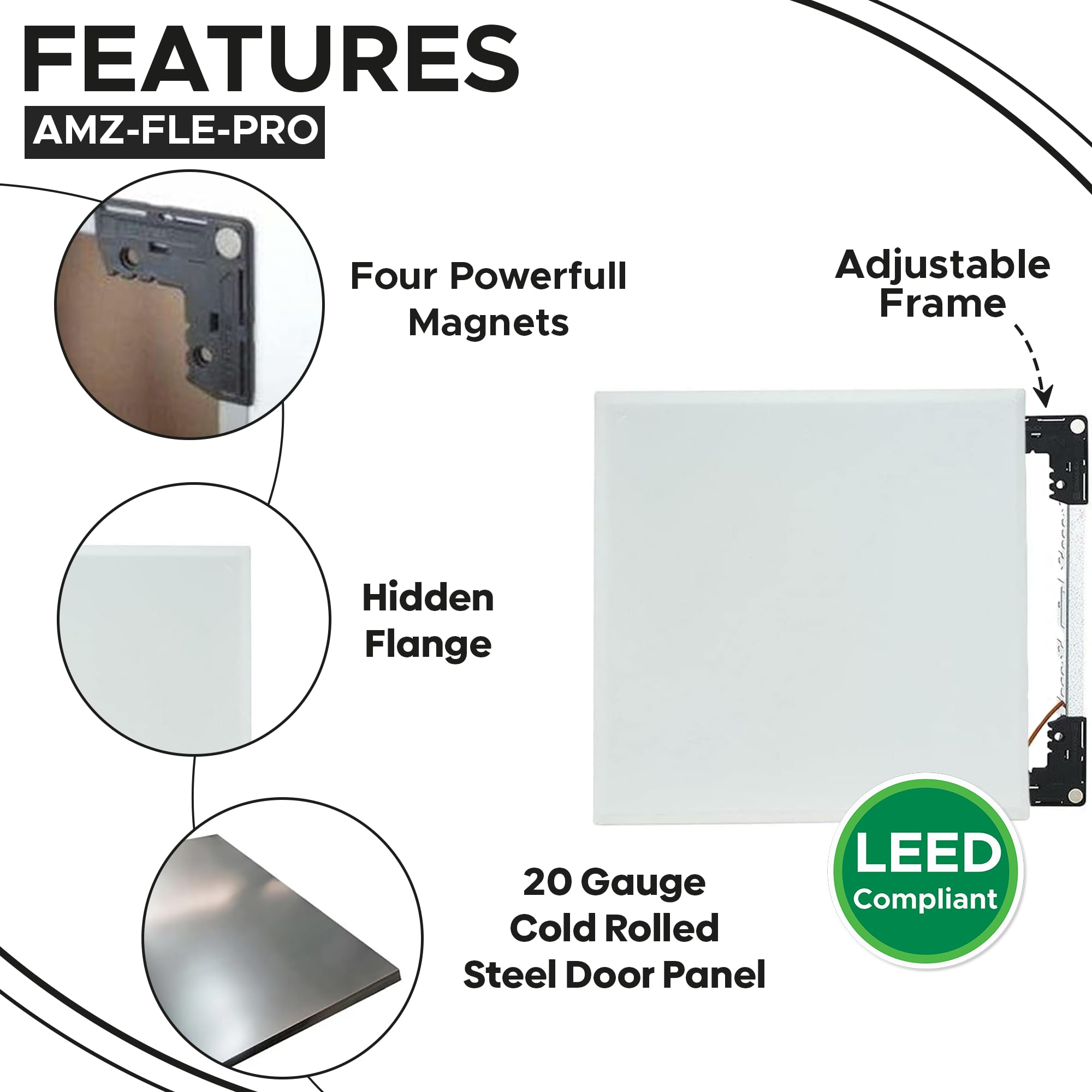Amazon.com : Best 10.5” x 12” Magnetic Wall Access Panel with