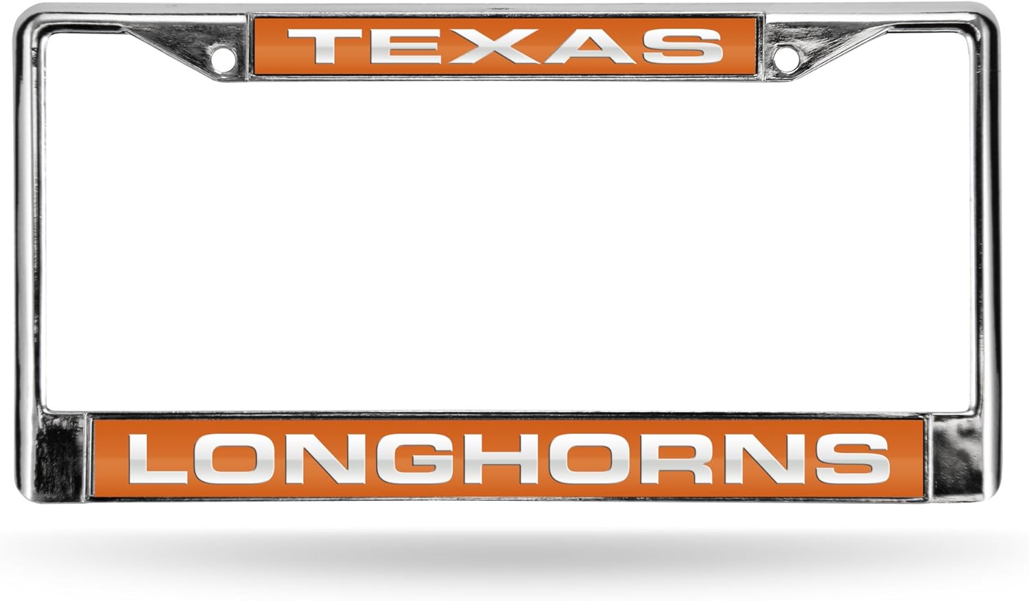 Rico Industries NCAA Unisex Laser Cut Inlaid Standard Chrome License Plate Frame