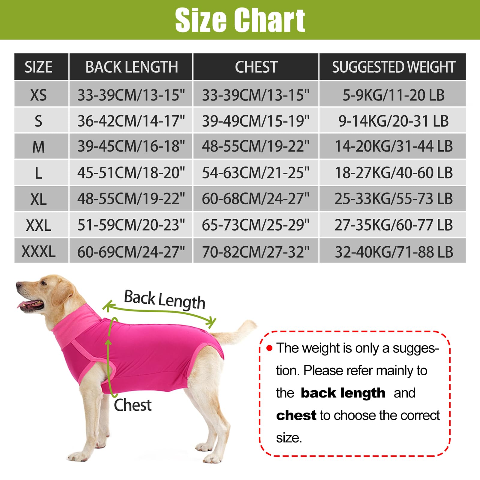 HEYWEAN Body Post Operatorio Cane Tutina Post Operatoria Cane Body Cane Post Operatorio Femmina Body Chirurgico Cane Maschio Tuta Recupero Cane Pigiama Cane Vestito Cane Sterilizzazione Maglietta Cane