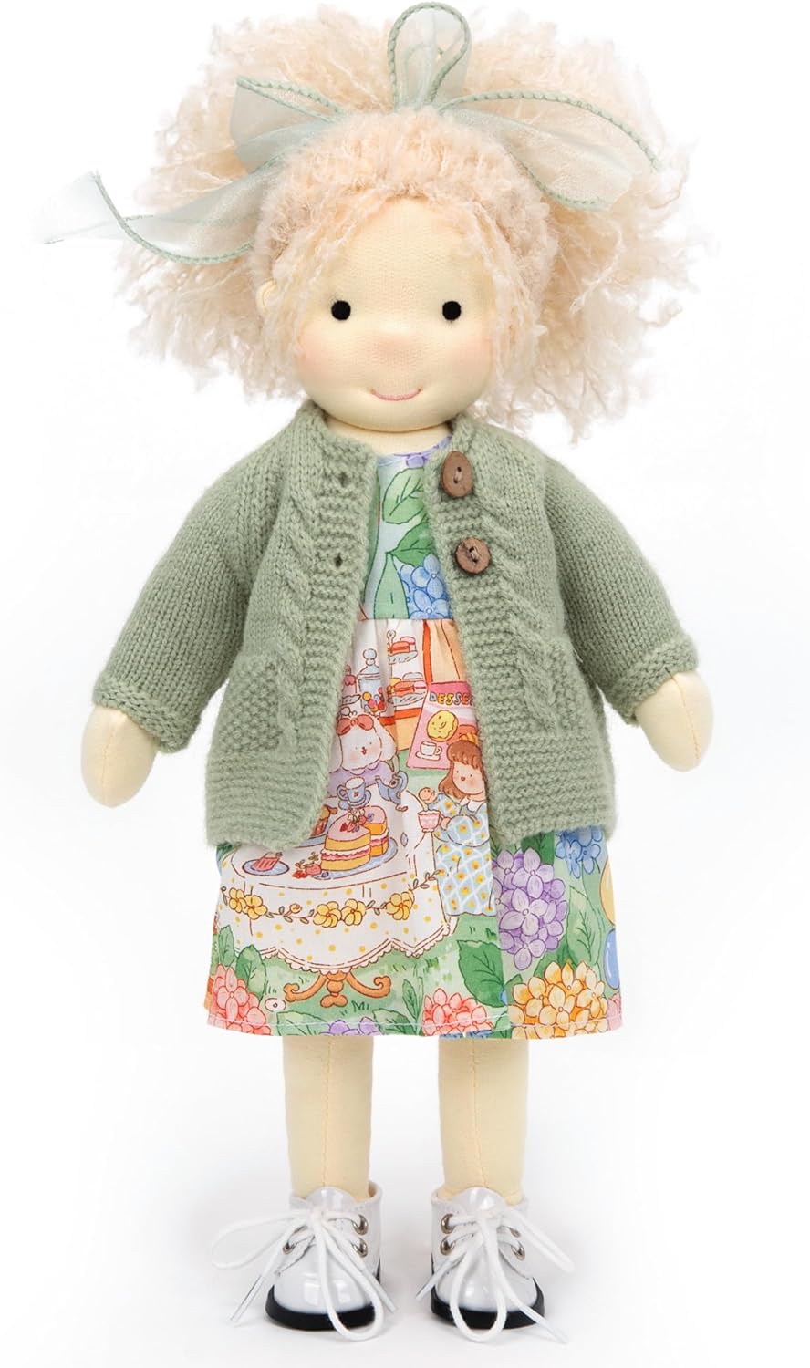 BlissfulPixie Handmade Waldorf Collect Rag Doll Birthday Present with Exquisite Box-Aaliyah 12"