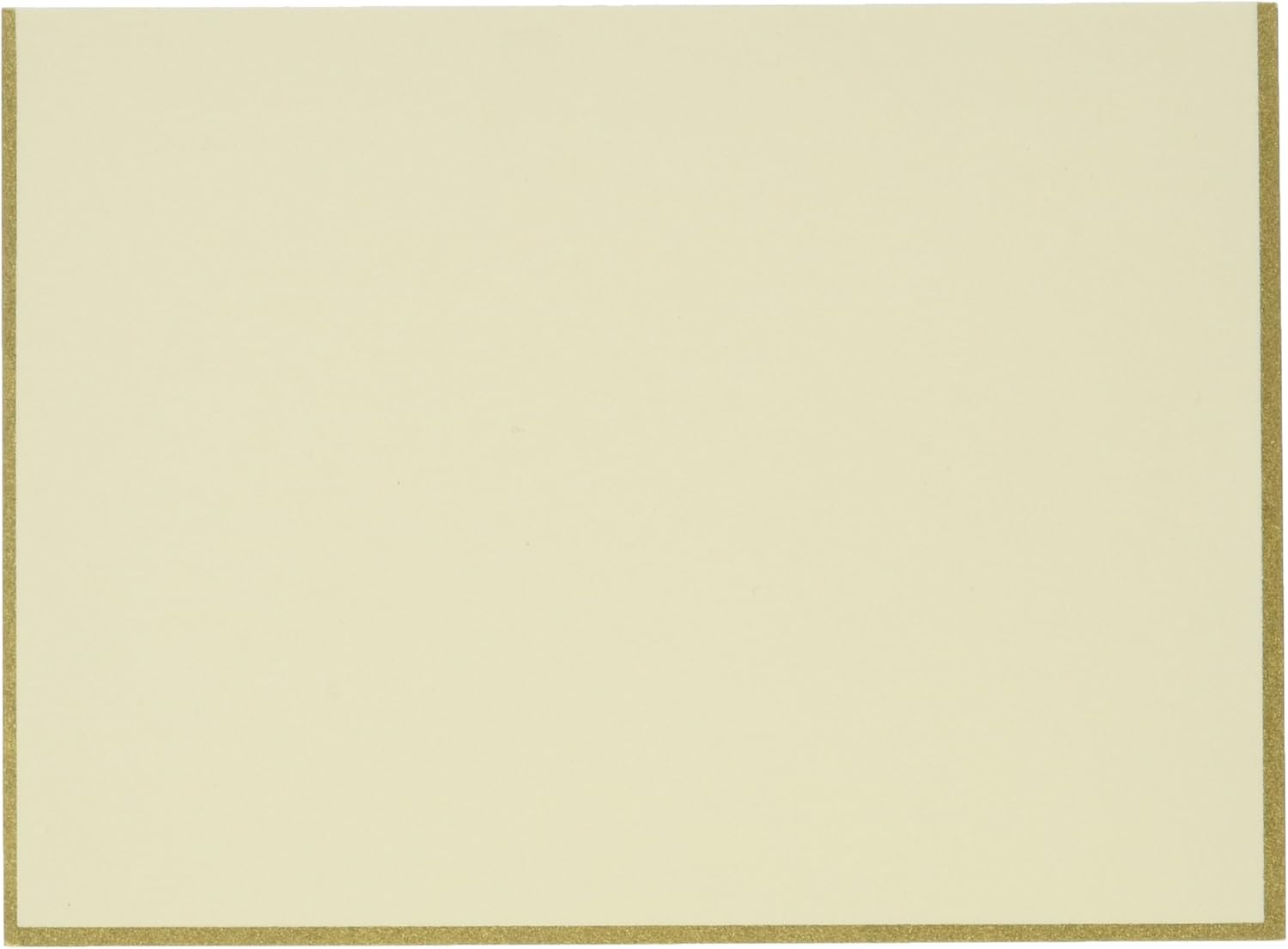 Crane & Co. Gold Bordered Ecruwhite Note (CF1437)