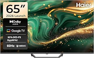 Haier تلفزيون هاير الذكي 65 بوصة - 4K UHD مع نظام تشغيل جوجل