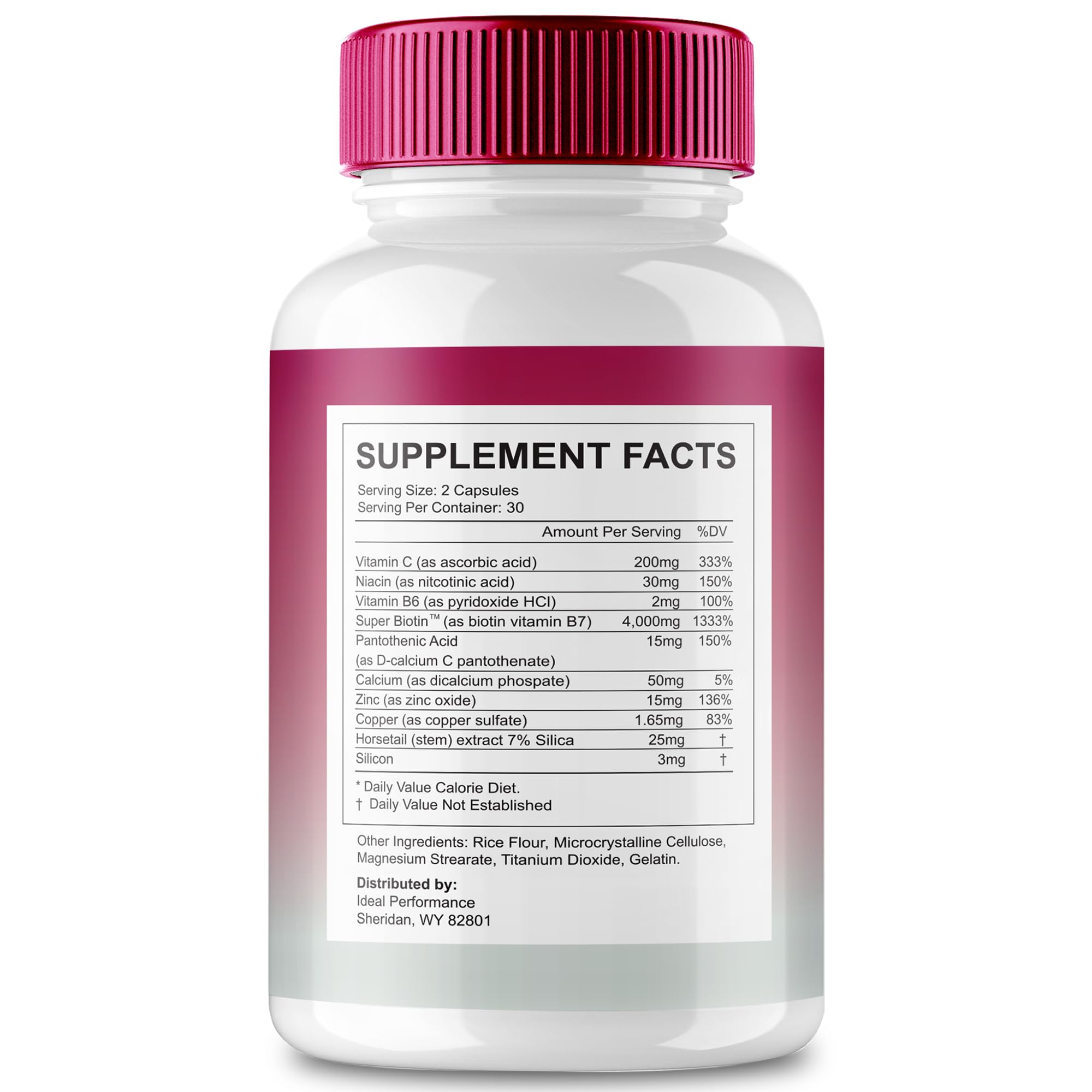 Harmony Hair Growth Capsules, Harmony Hair Health Supplement Pills - Extra Strength, HarmonyHair Capsules Strengthen and Revitalize with All Natural Formula, Harmony Hair Support Reviews (2 Pack)