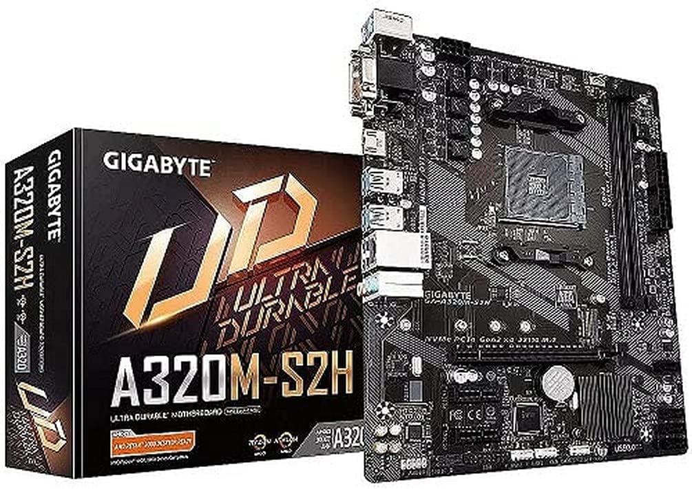 Gigabyte A320M-S2H (Socket AM4/A320/DDR4/S-ATA 600/Micro ATX)