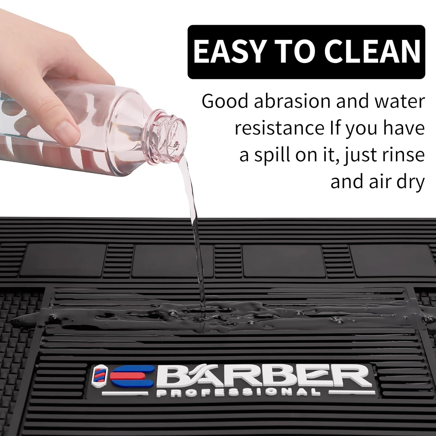 Magnetic Barber Mat for Station Barber Organizer Mat for Clipper Salon Station Tools with 6 Slots for Clippers Salon Barbershop Work Station Pads anti slip mat(6 Slots)