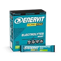 Enervit Pure-Pro Electrolytes Boost, Elettroliti, Integratore di Sali di Sodio e Magnesio, Gusto Limone, Riduzione Stanchezza, Per Workout Intensi, 0 CALORIES & SUGAR FREE, 16 Bustine da 4g