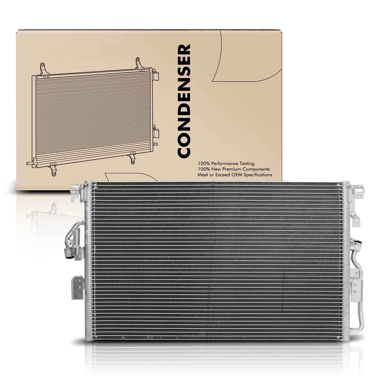 A-Premium A/C Condenser - Compatible with 2004 2005 2006 2007 Saturn Vue V6 3.5L, Replace# 15897864