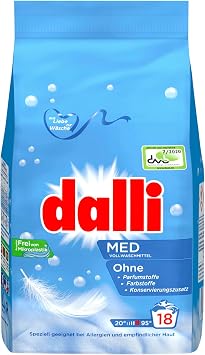 Dalli Med Allergy-Free Liquid Laundry Detergent, 1.22 kg, Unscented